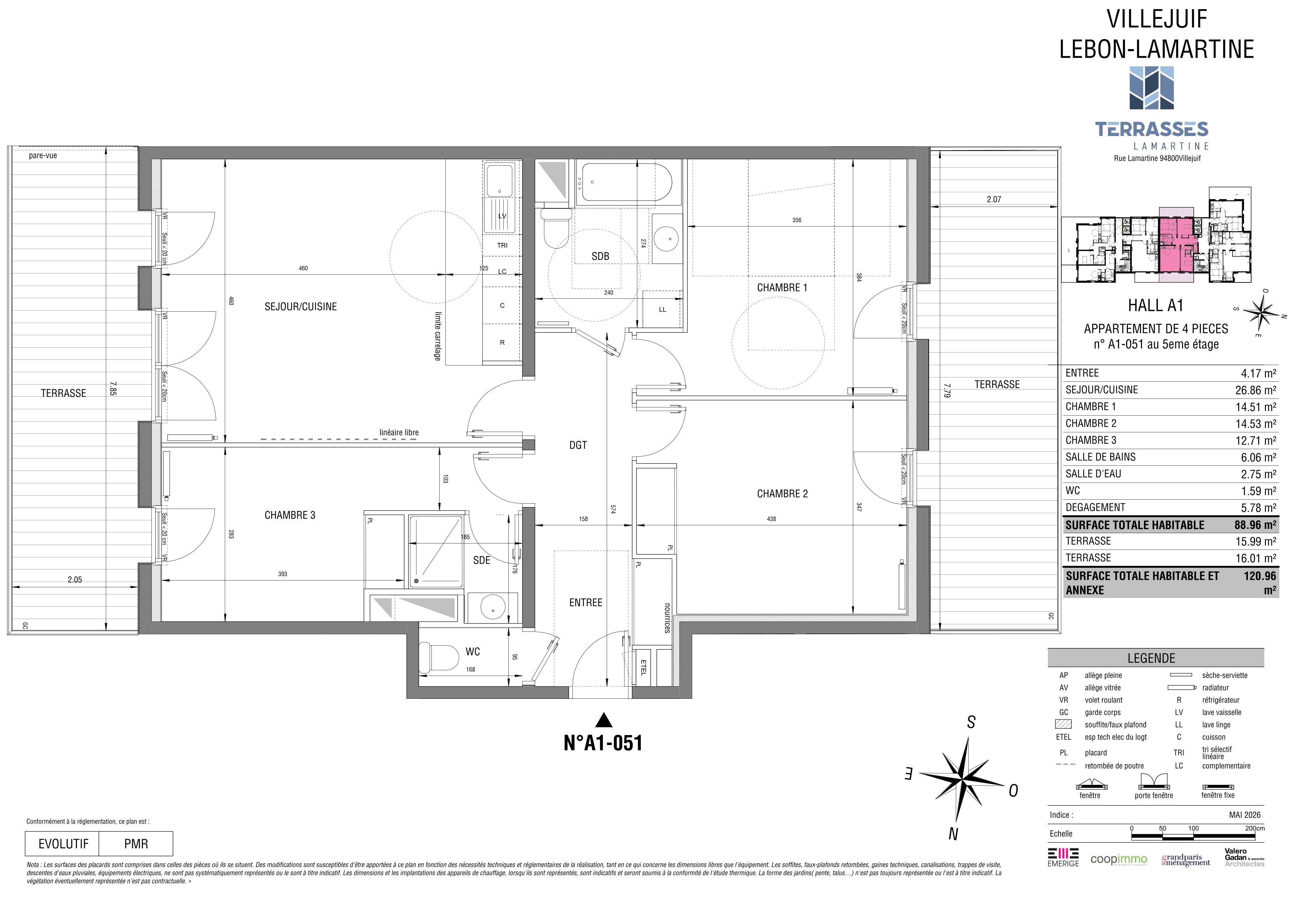 TERRASSES LAMARTINE - T4