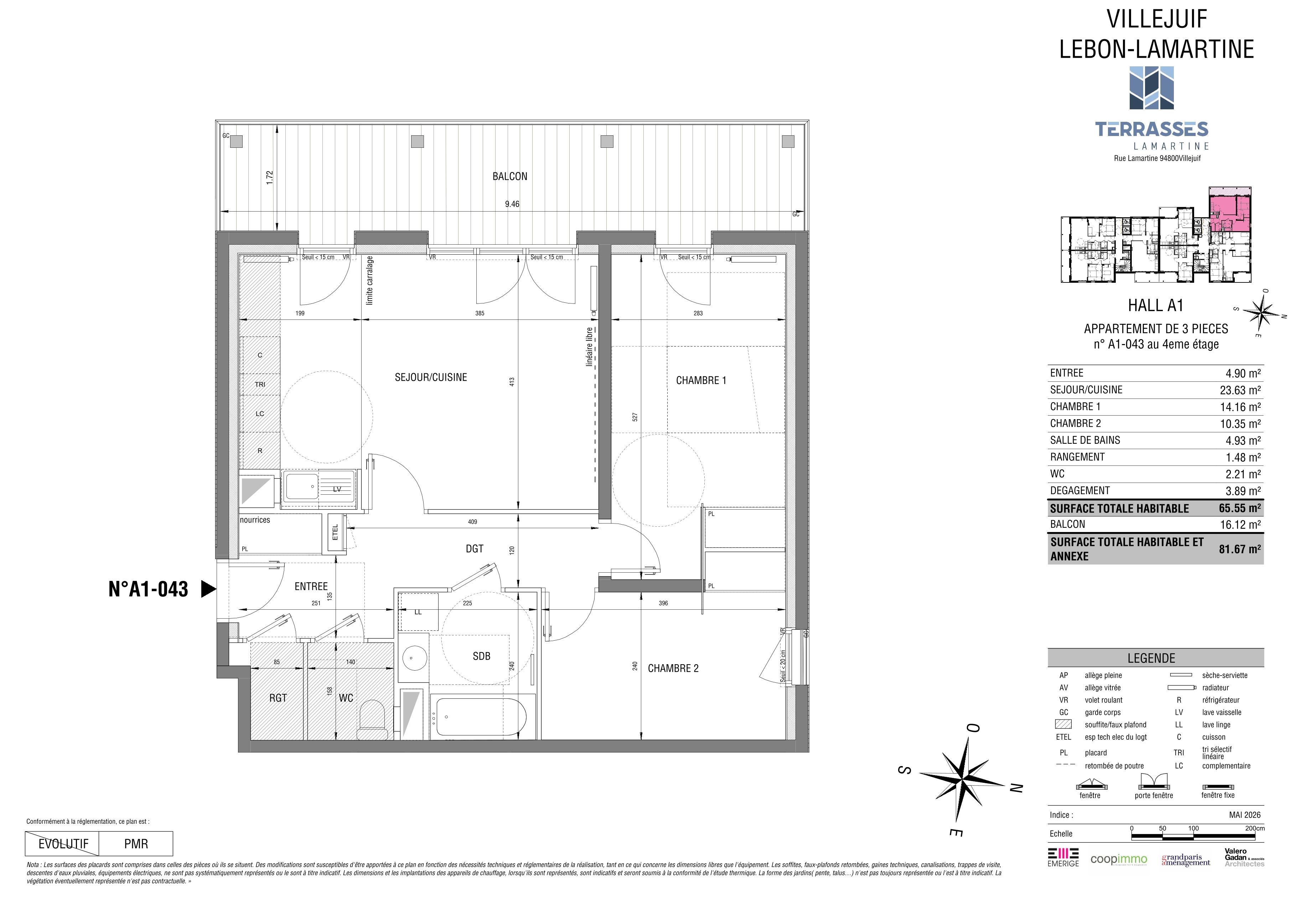 TERRASSES LAMARTINE - T3