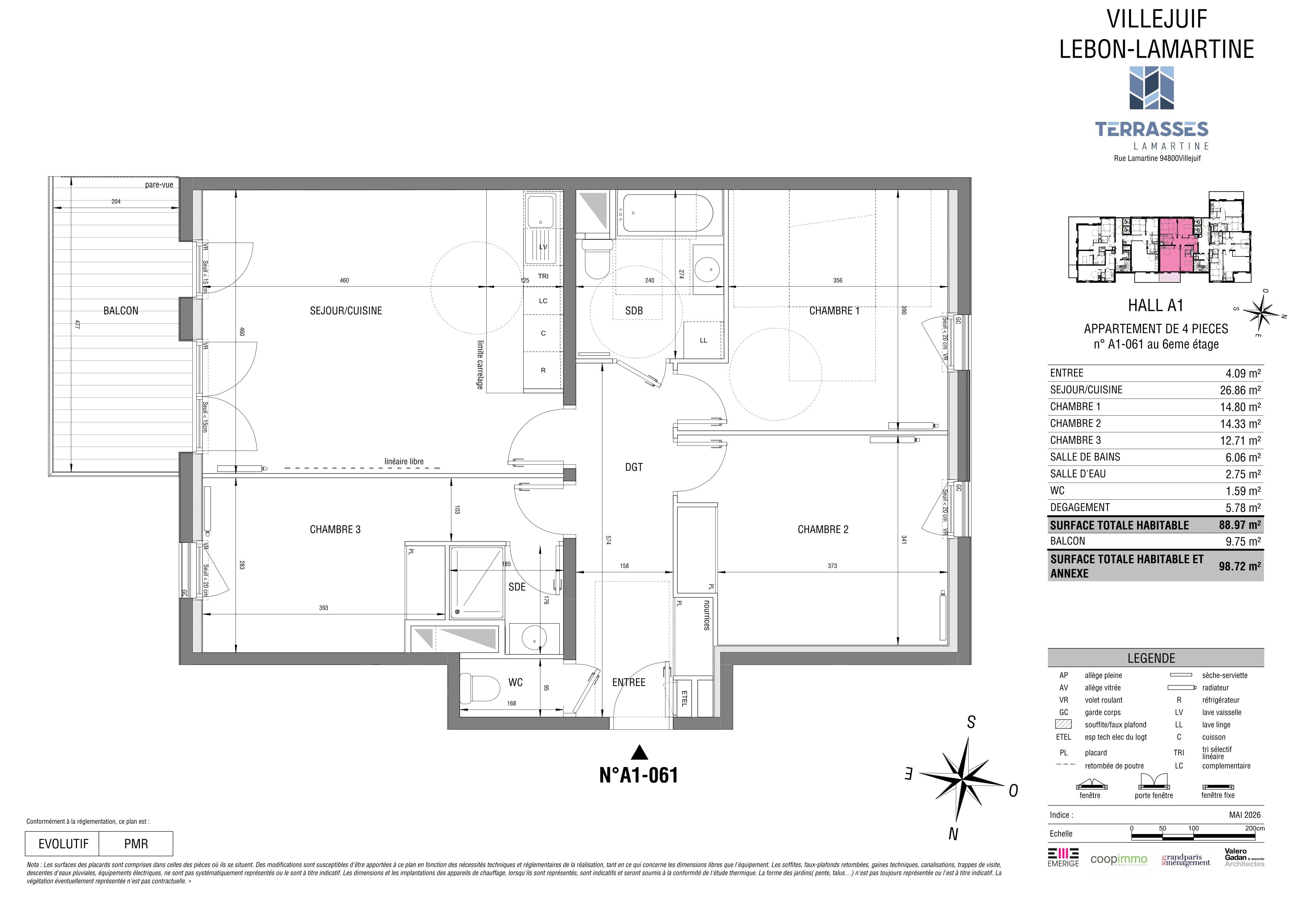 TERRASSES LAMARTINE - T4