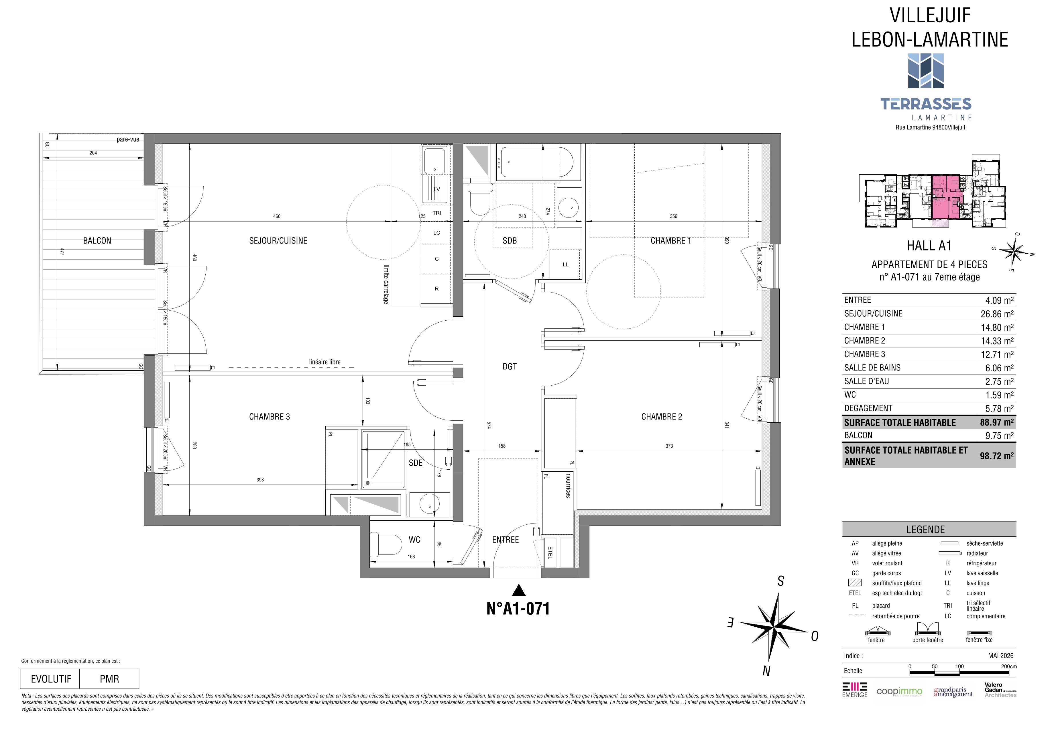 TERRASSES LAMARTINE - T4