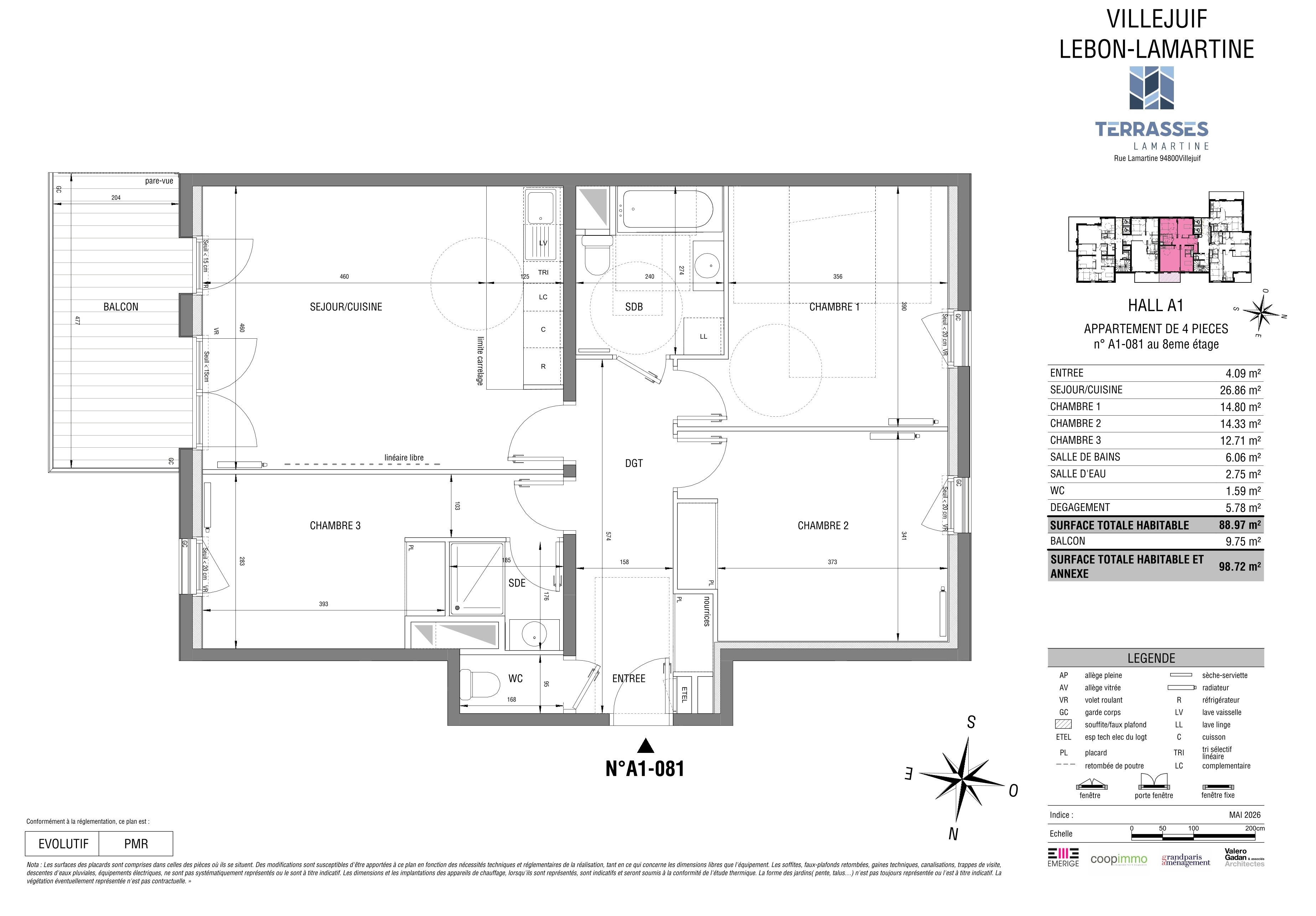 TERRASSES LAMARTINE - T4