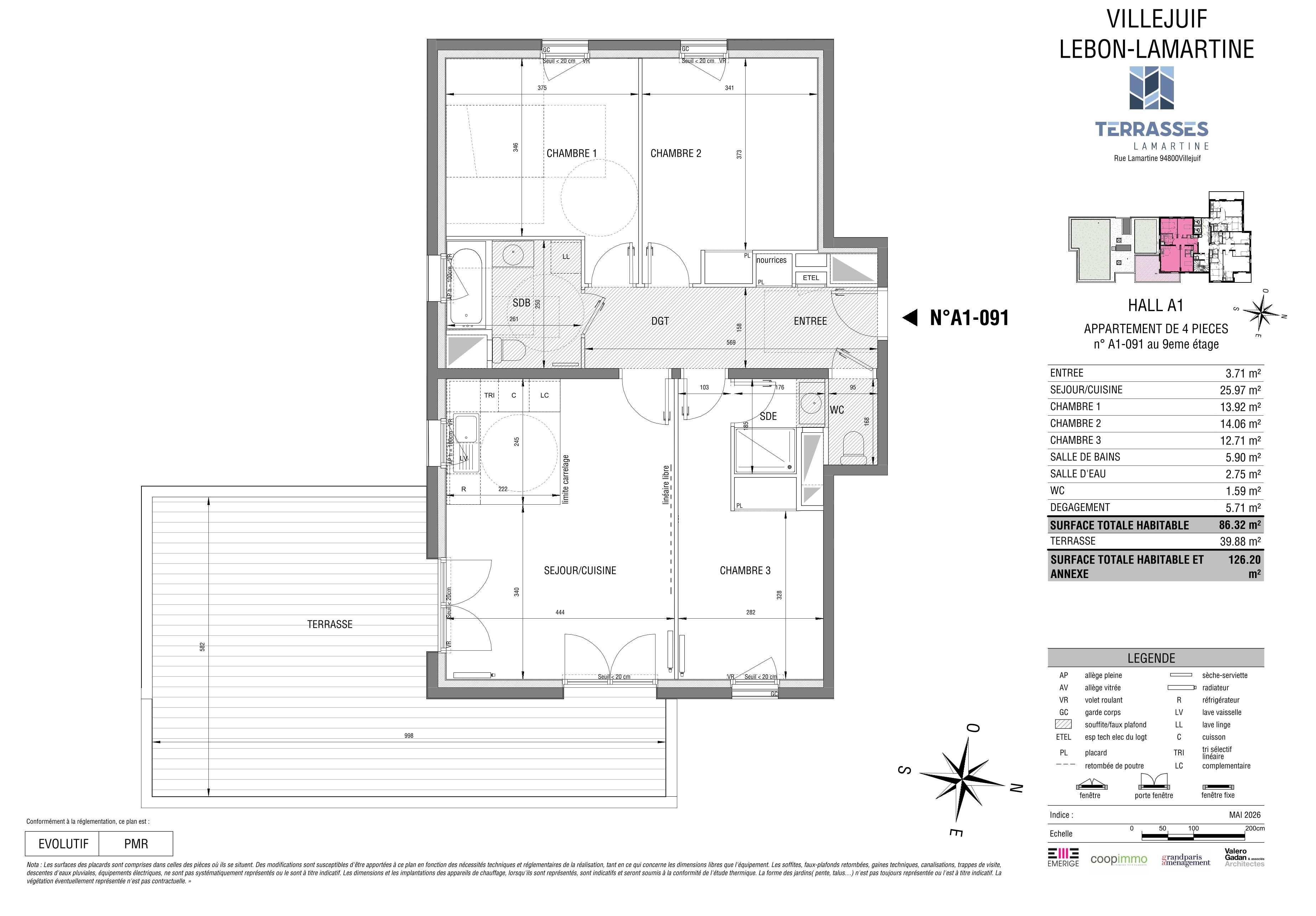 TERRASSES LAMARTINE - T4