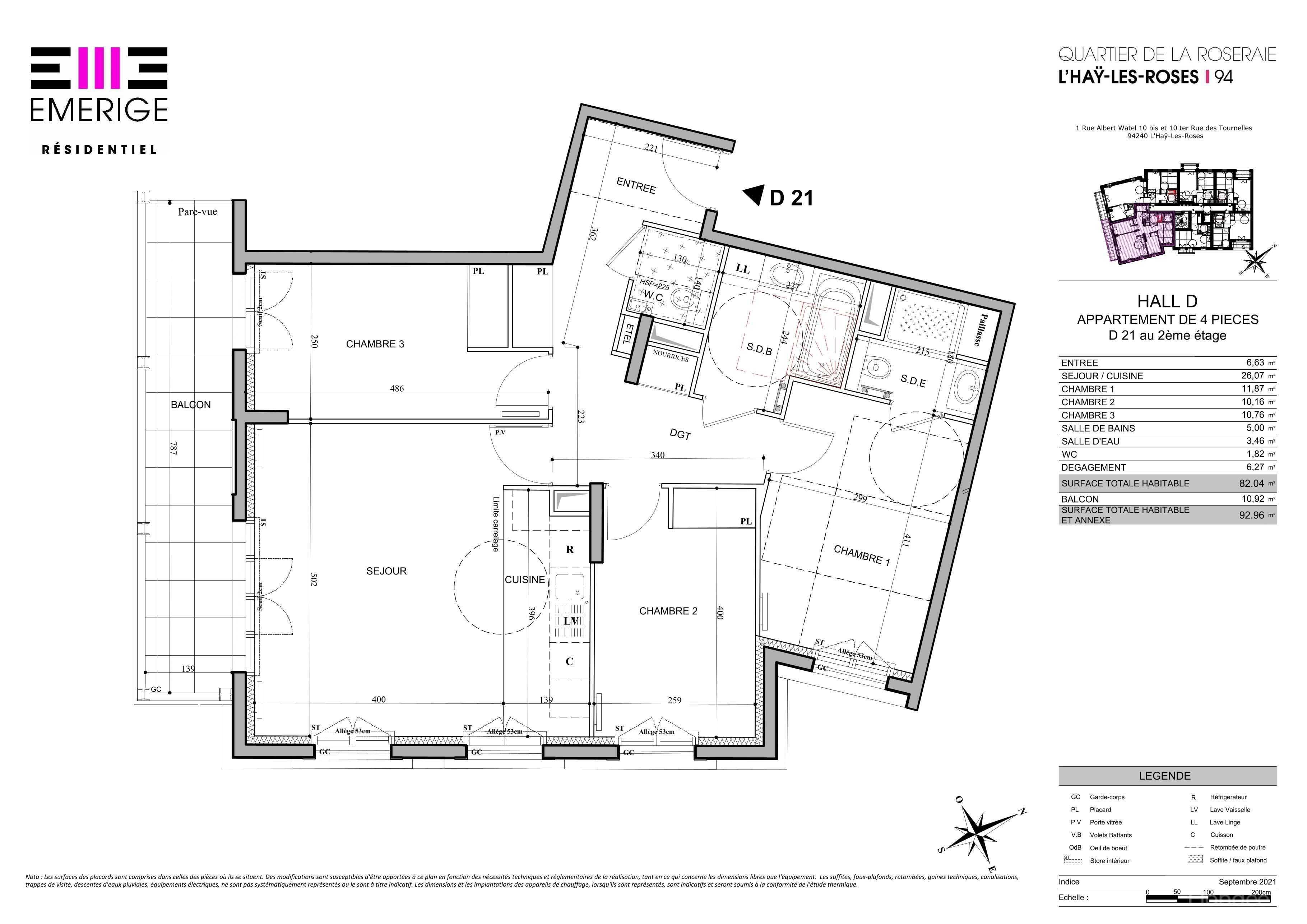 QUARTIER DE LA ROSERAIE - T4