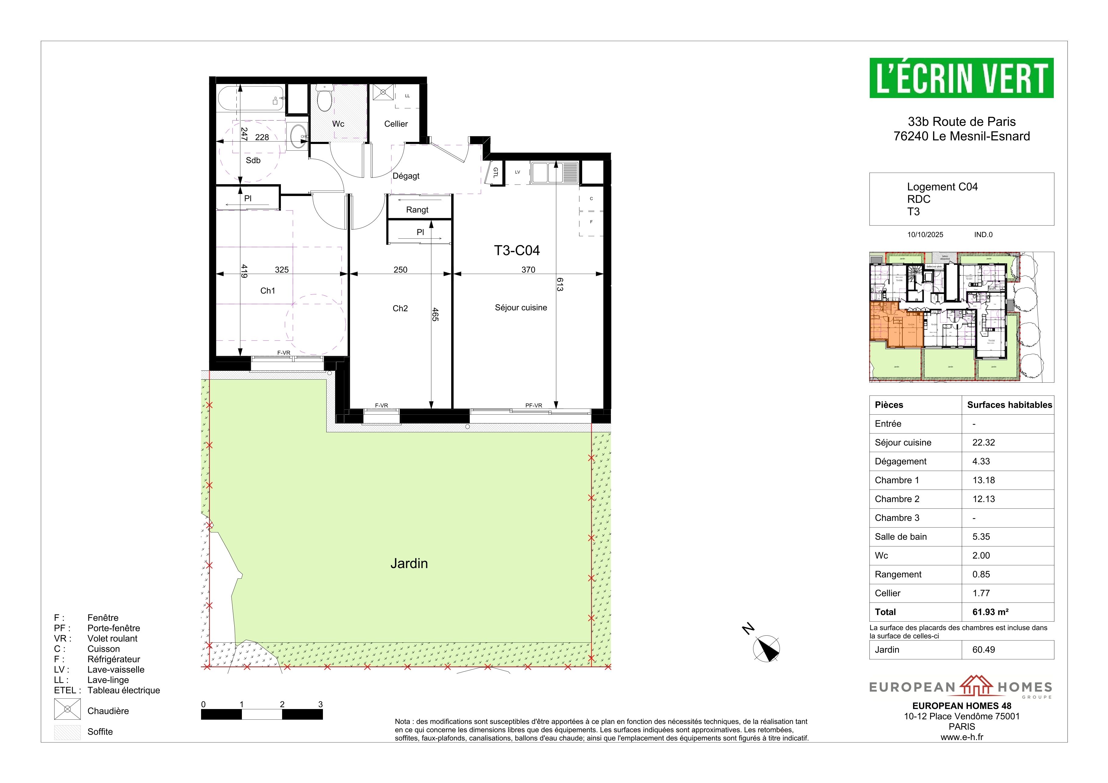 Plan du logement