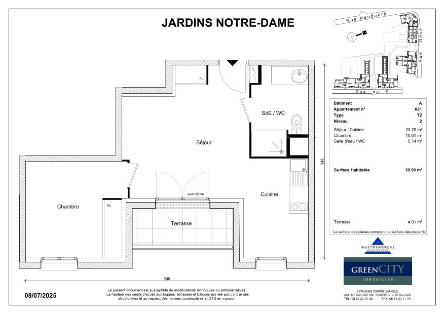 JARDINS NOTRE DAME - T2