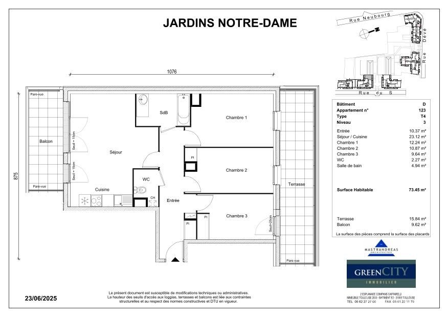 JARDINS NOTRE DAME - T4