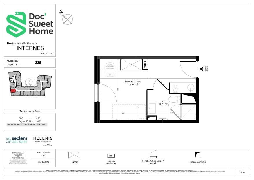 Plan du lot 328