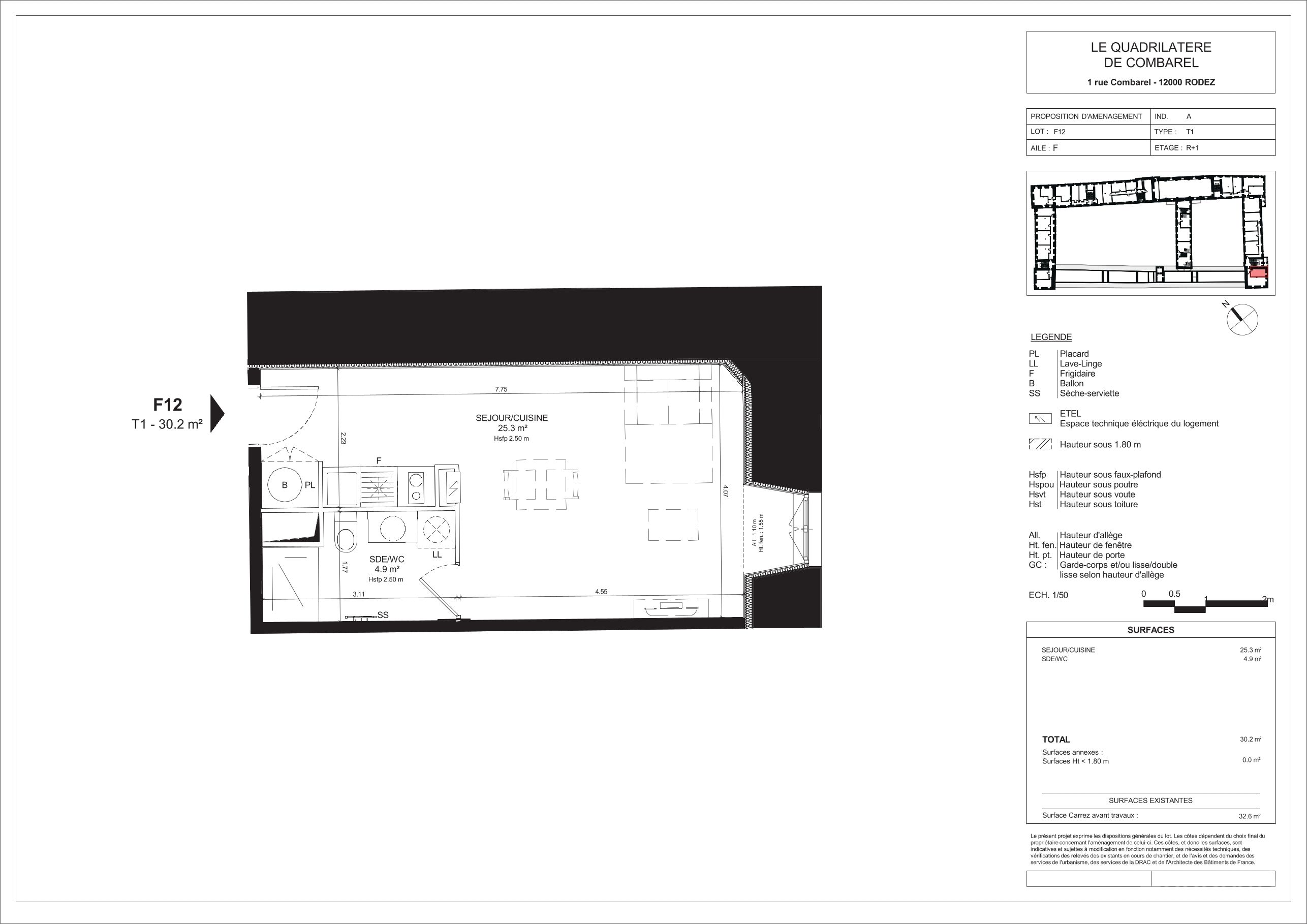 Plan du lot F12