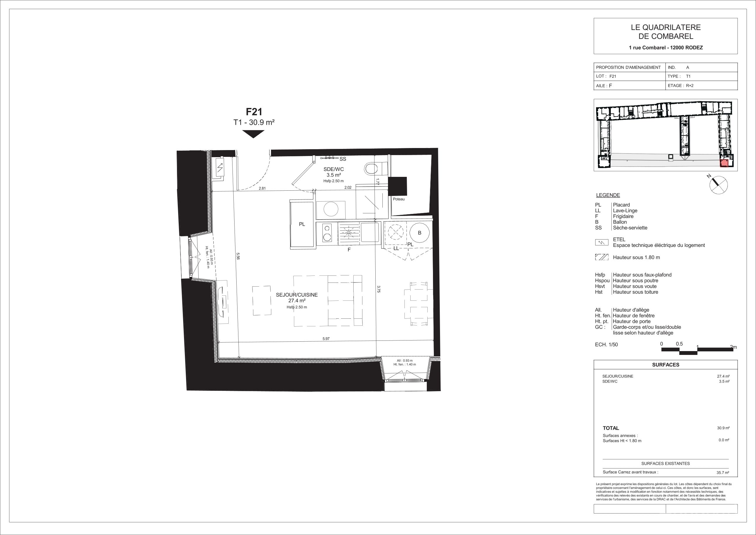 Plan du lot F21