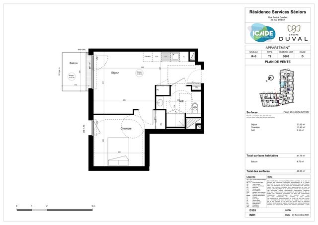 Plan lokalu D305