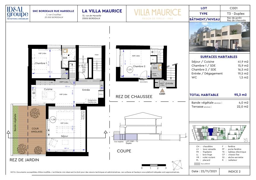 VILLA MAURICE réhabilitation - T3