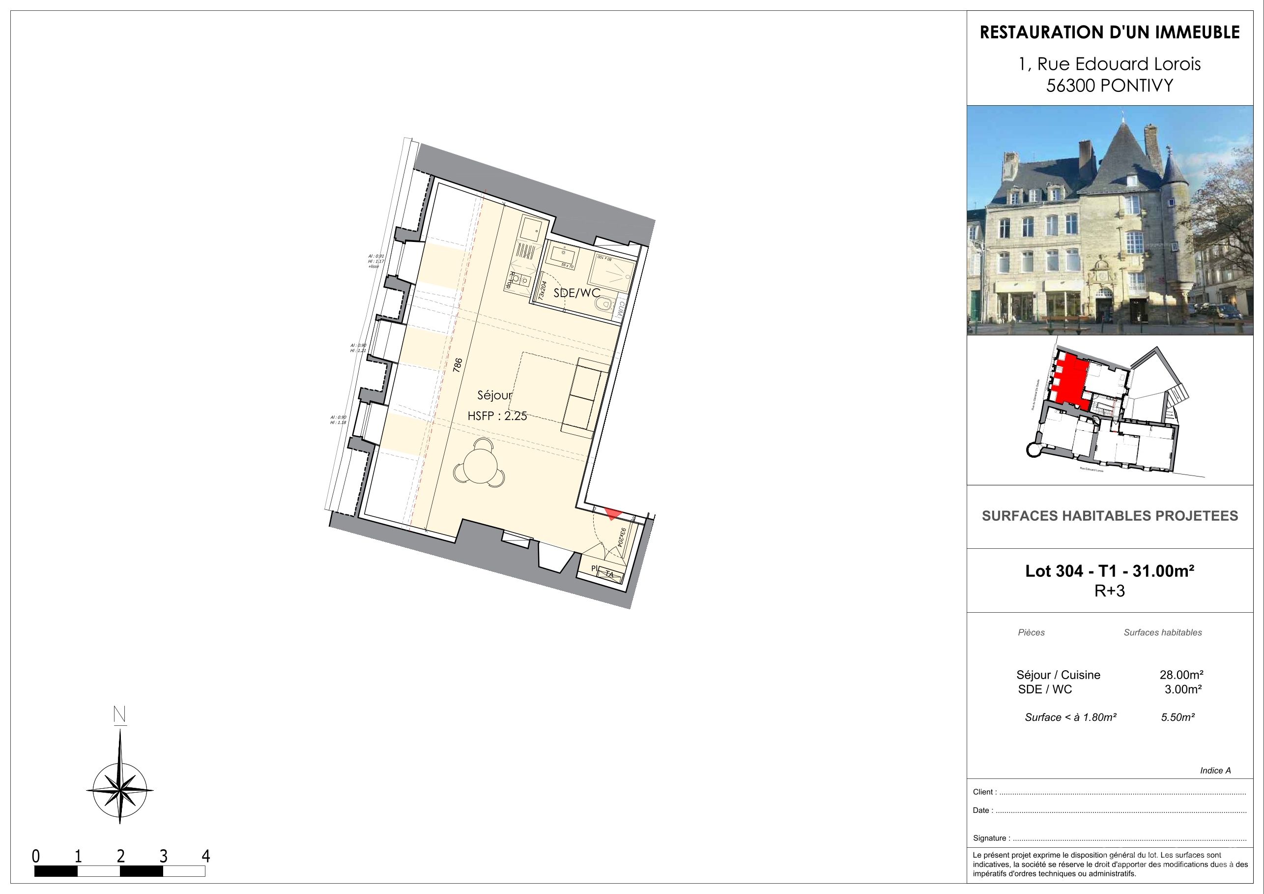 HÔTEL DE ROSCOET - PONTIVY - T1