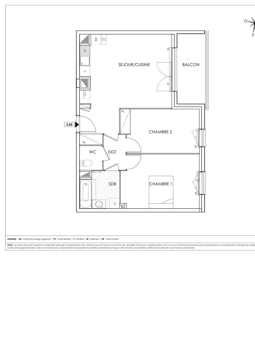 Plan du lot 305