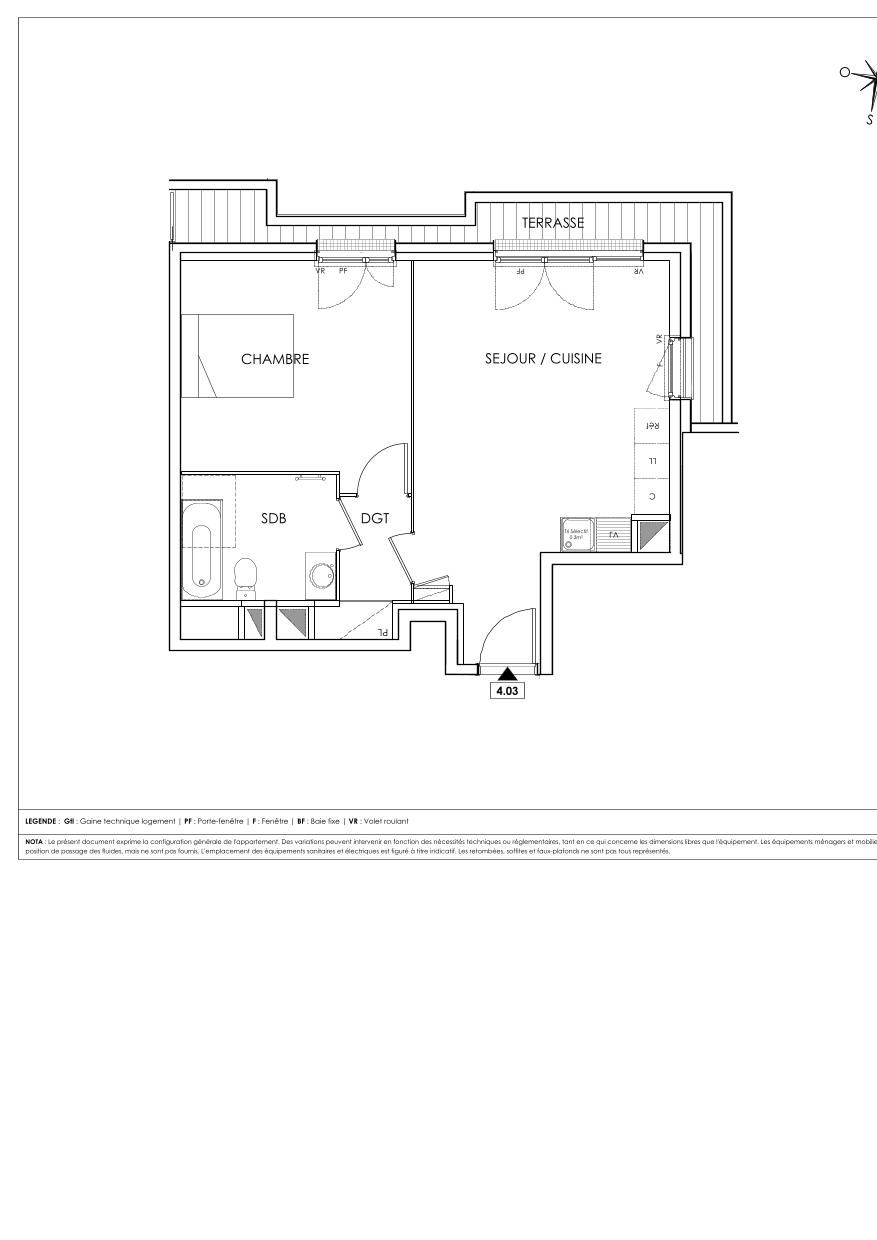 Plan du lot 403