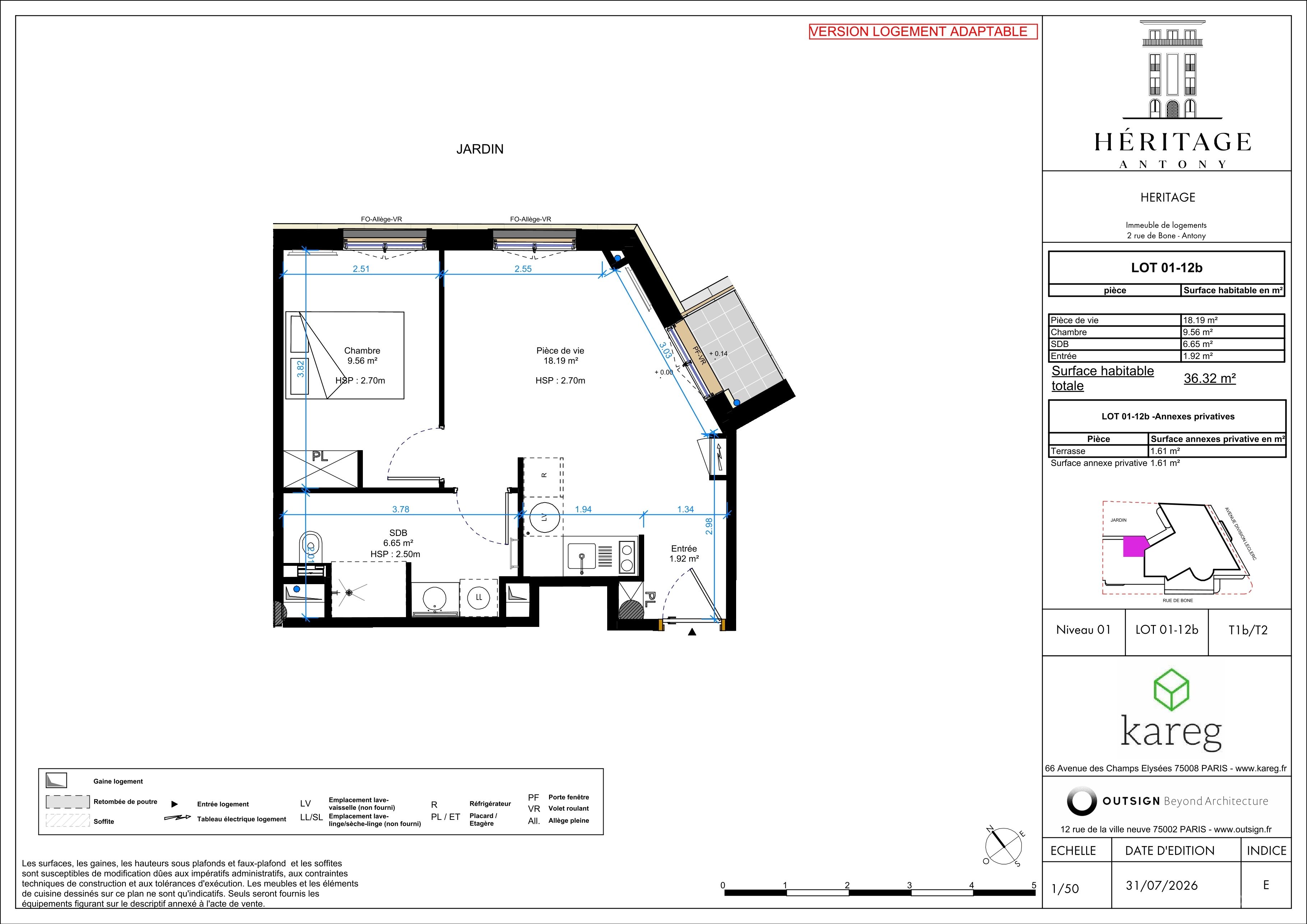 Plan du lot 01-12b