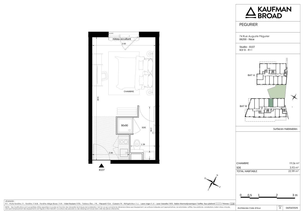 Plan lokalu B107