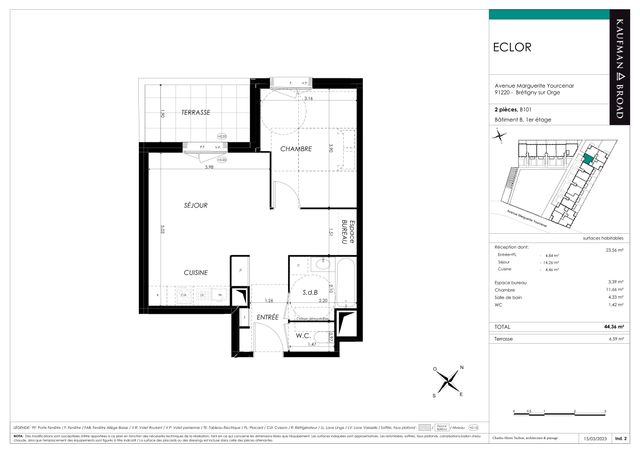 Plan lokalu B101