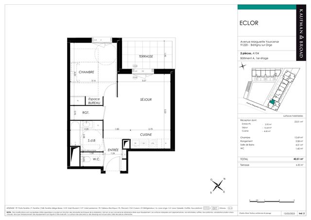 Plan lokalu A104