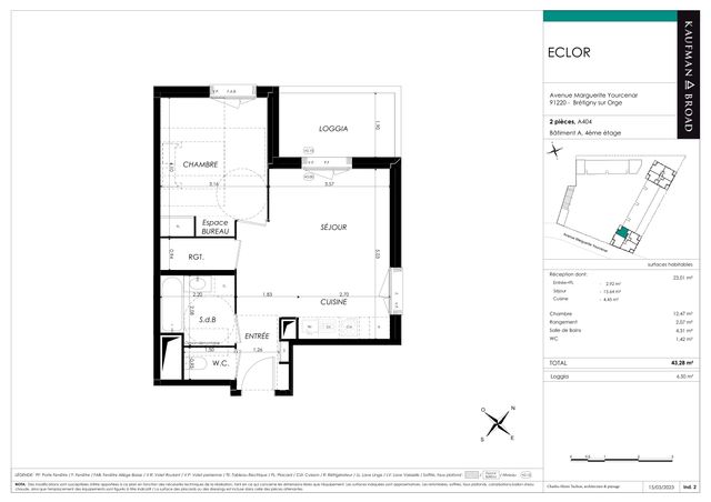 Plan lokalu A404