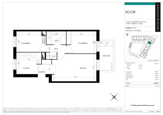 Plan lokalu C106