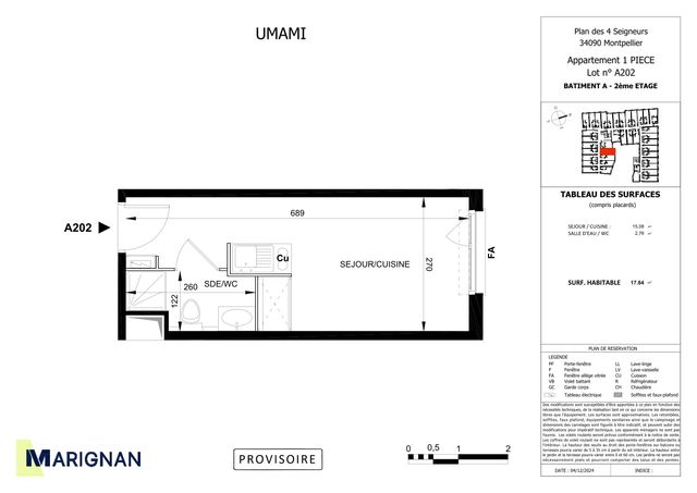 Plan lokalu A202