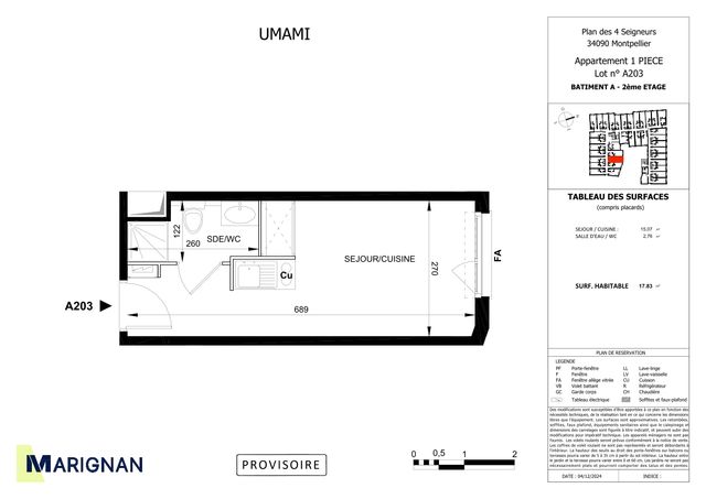 Plan lokalu A203