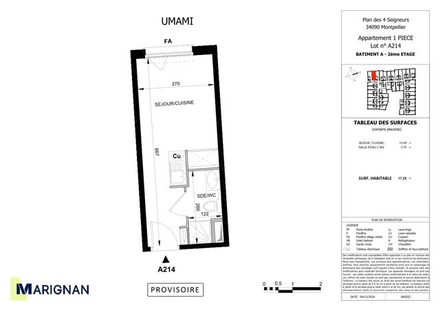 Plan lokalu A214
