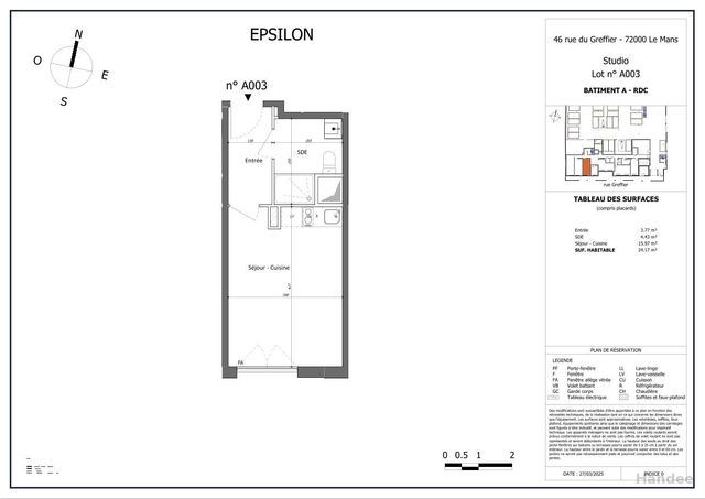 Plan lokalu A003