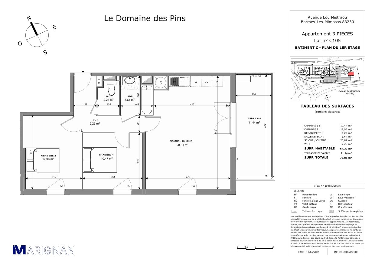 Le Domaine des Pins - T3