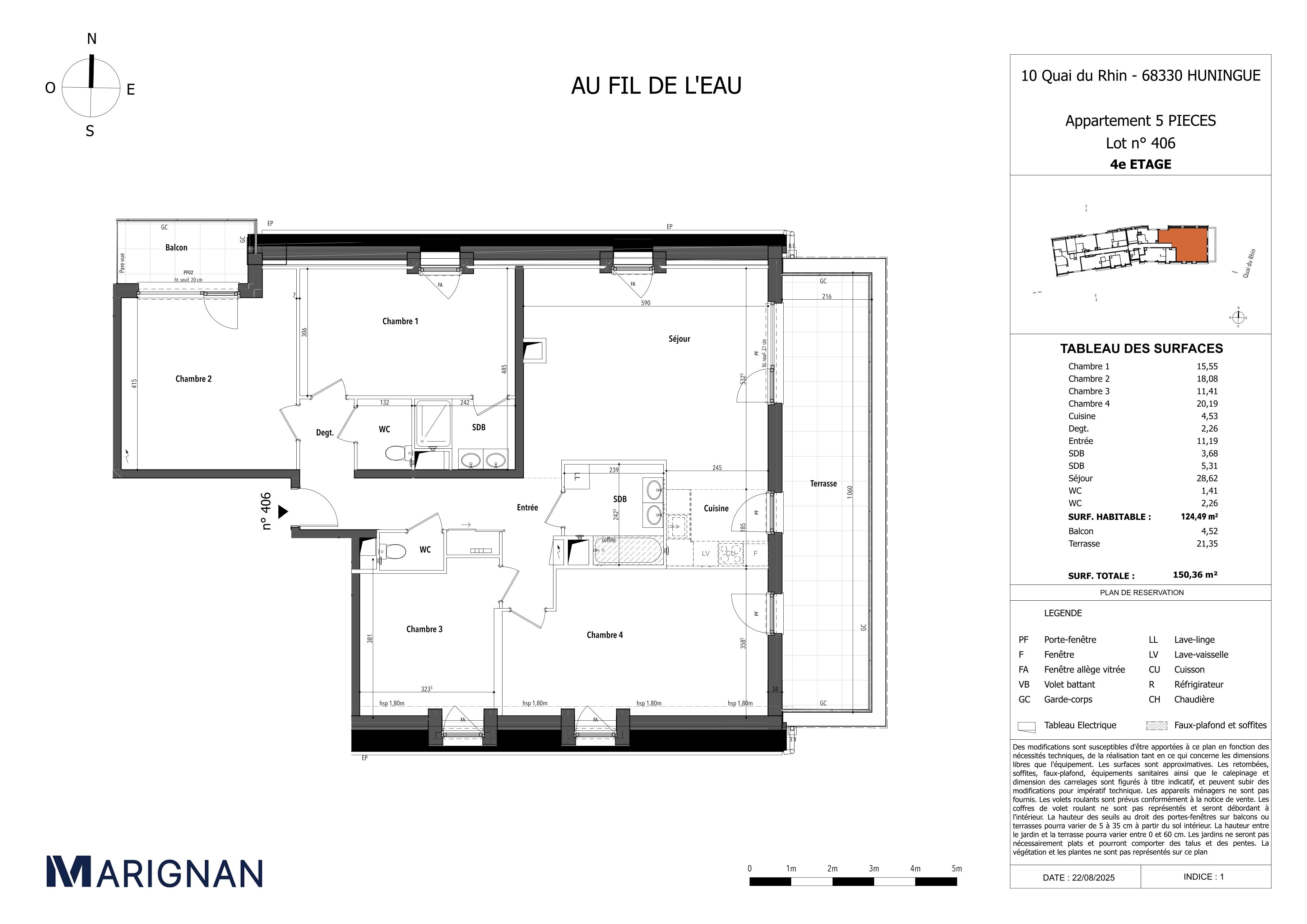 Plan du lot 406