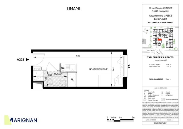 Plan lokalu A202