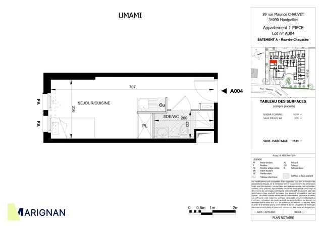 Plan lokalu A004