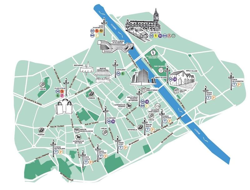Paris 13e Arrondissement - 75 fotografie 4