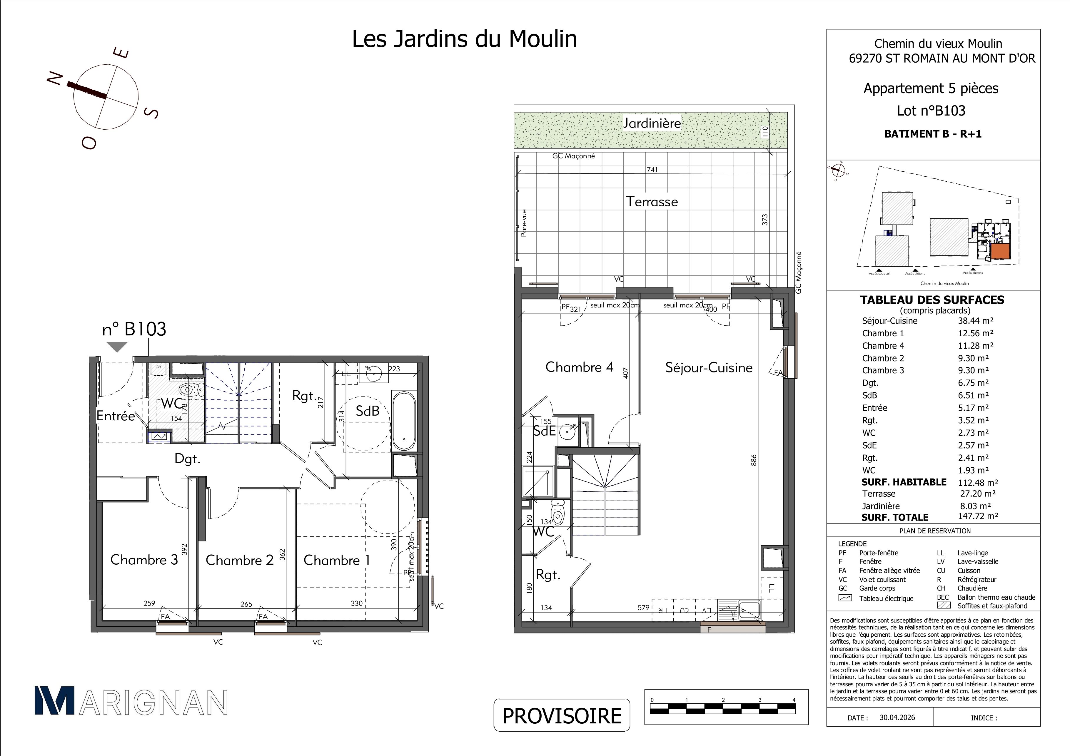 Les Jardins du Moulin - T5