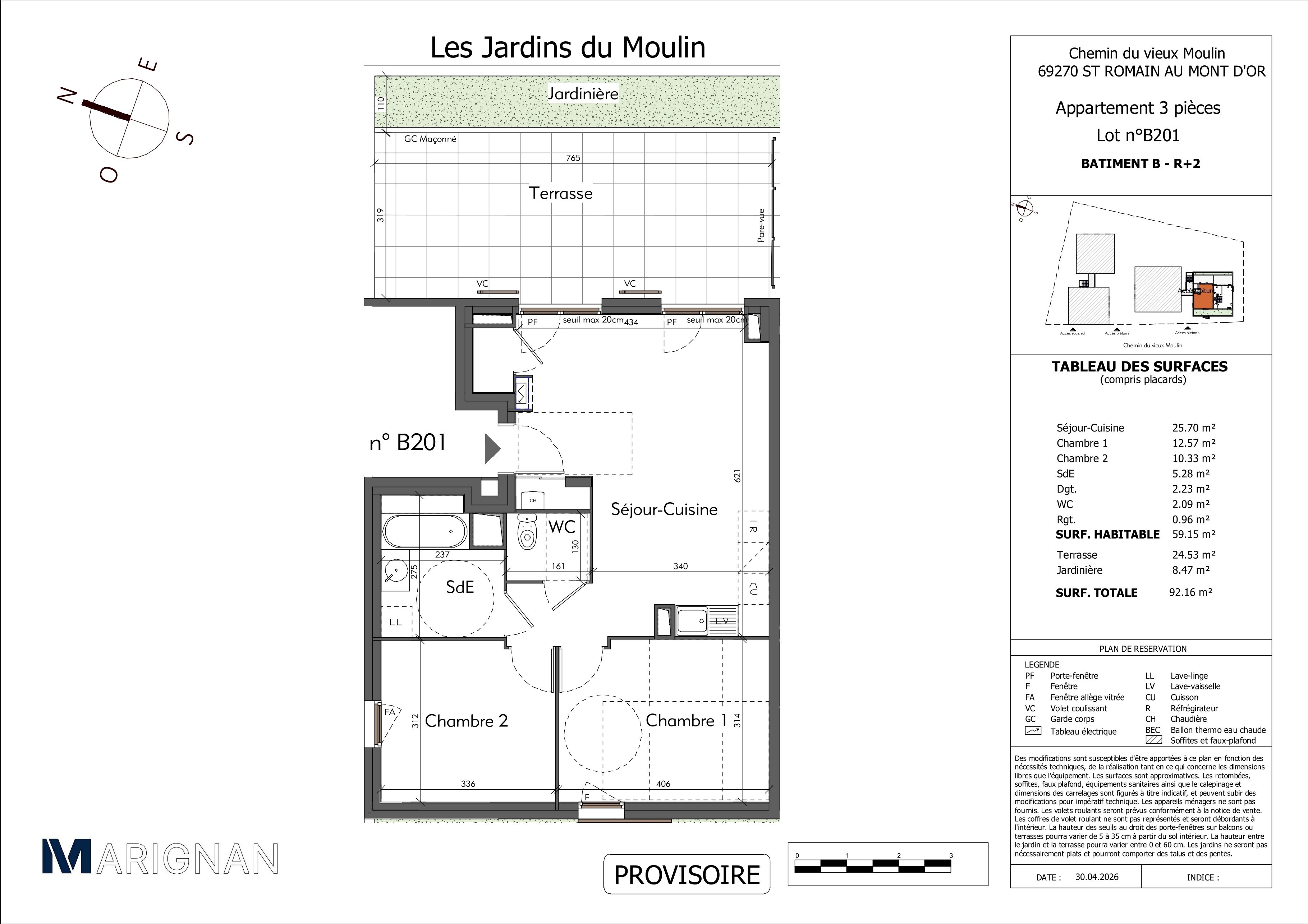 Les Jardins du Moulin - T3