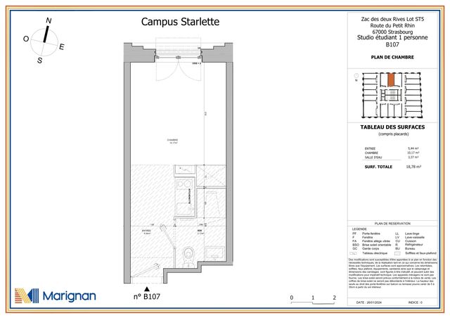 Plan lokalu B107