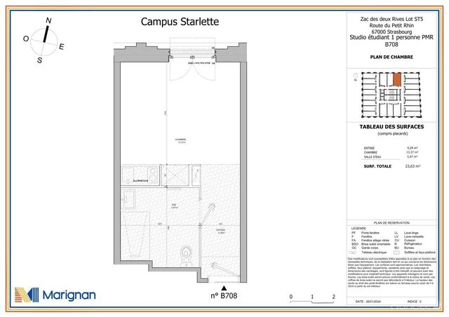 Plan lokalu B708