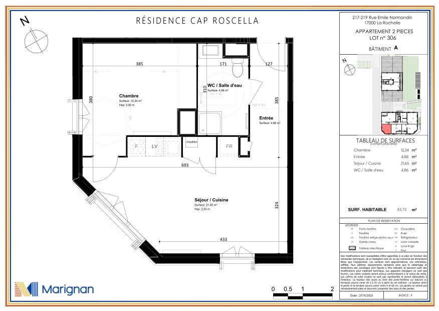 Plan du lot A306