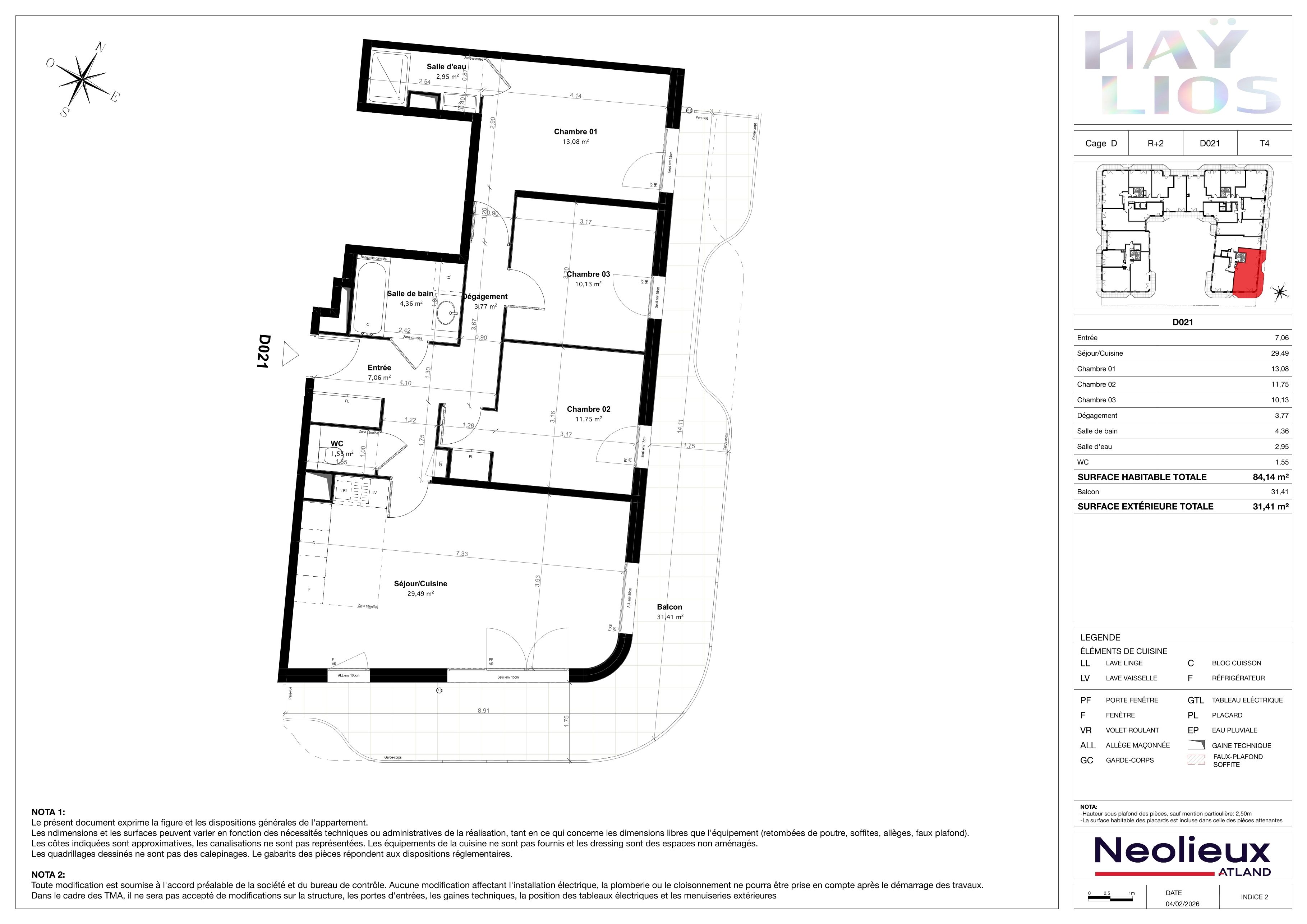 Plan du logement