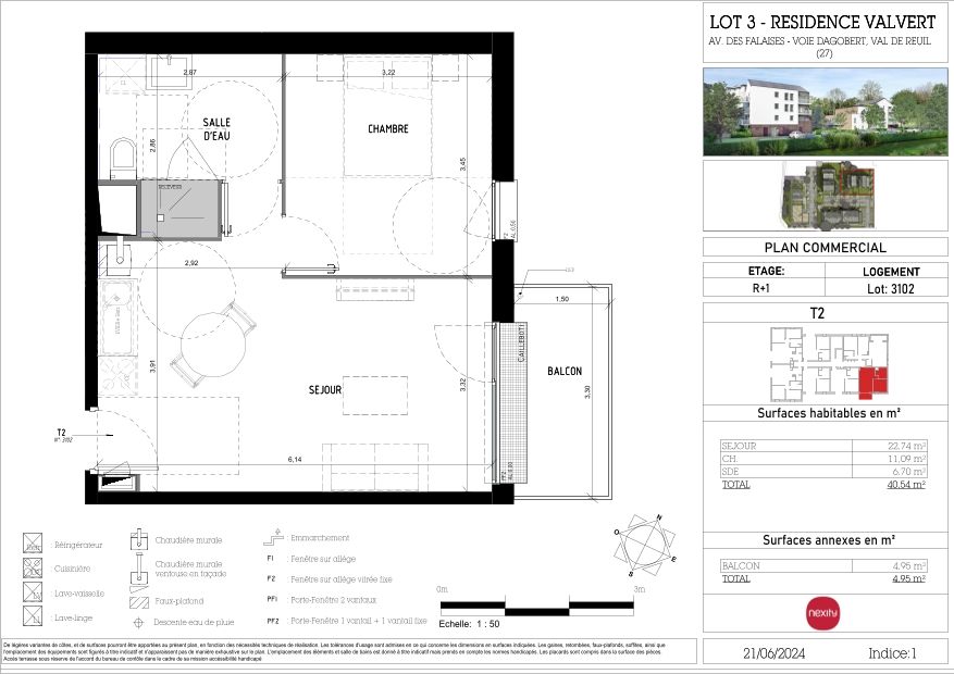 RESIDENCE VALVERT - BAT 3 - T2