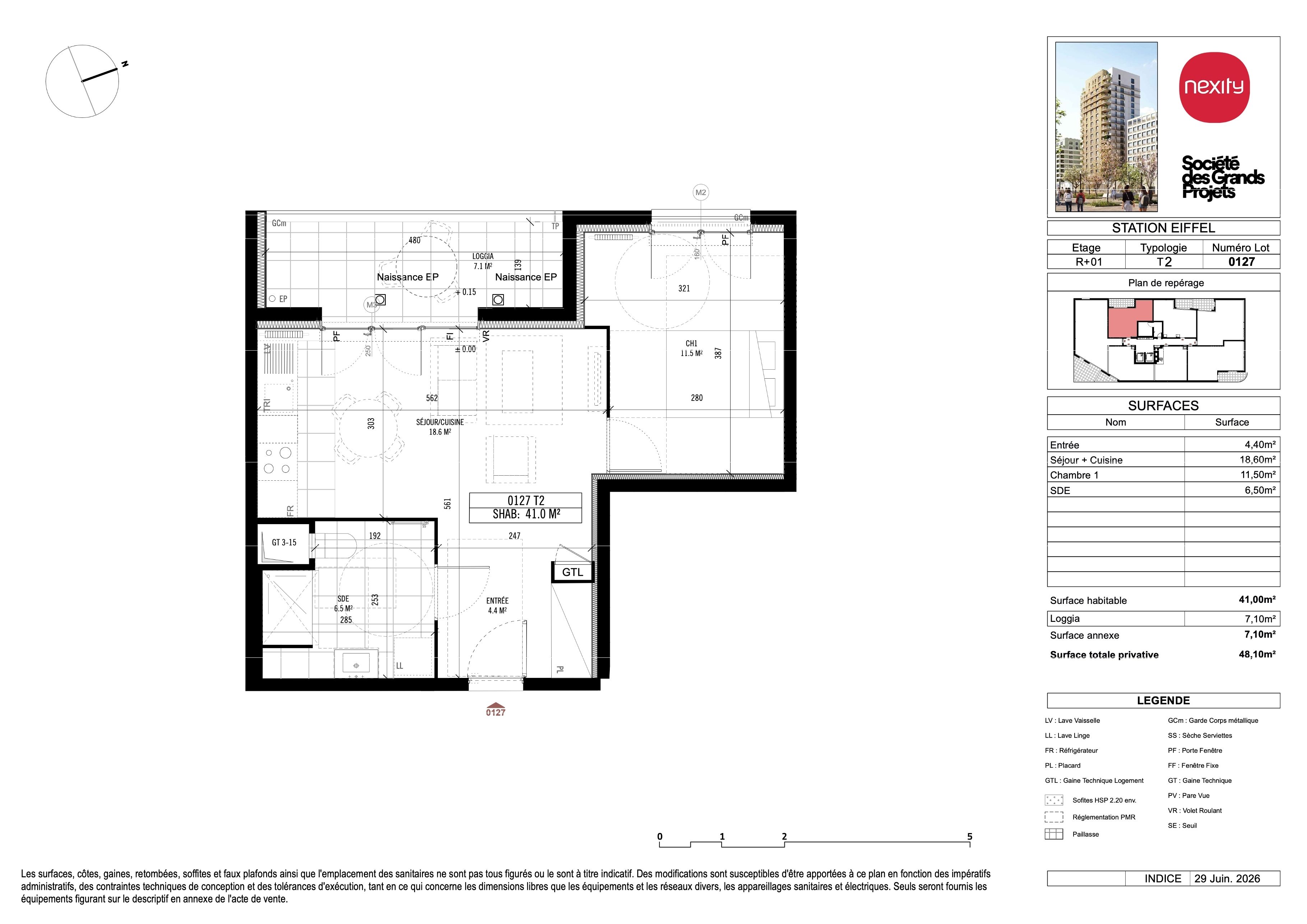 Plan du lot 127