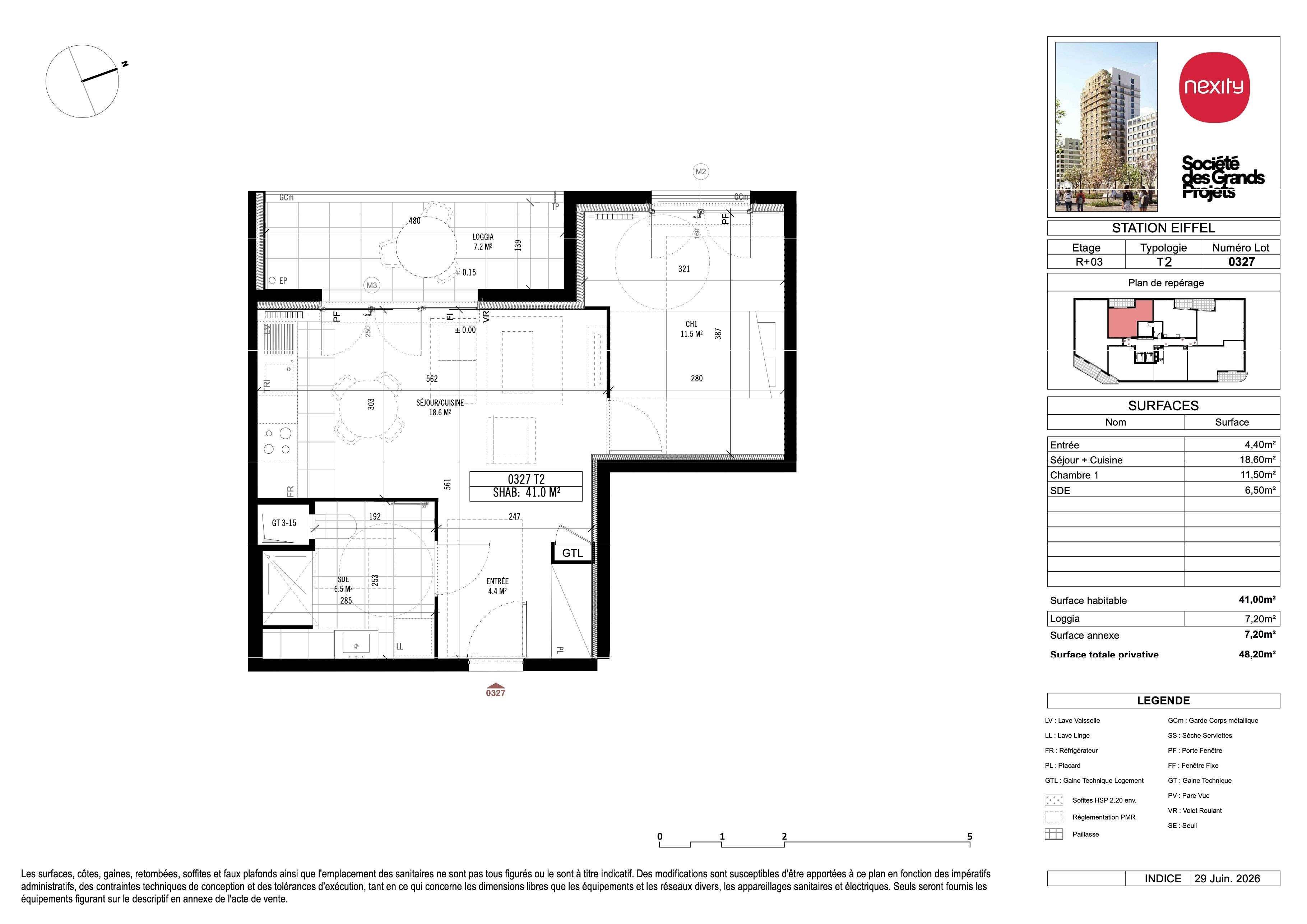 Plan du lot 327