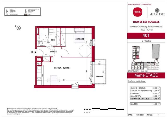Plan lokalu 401