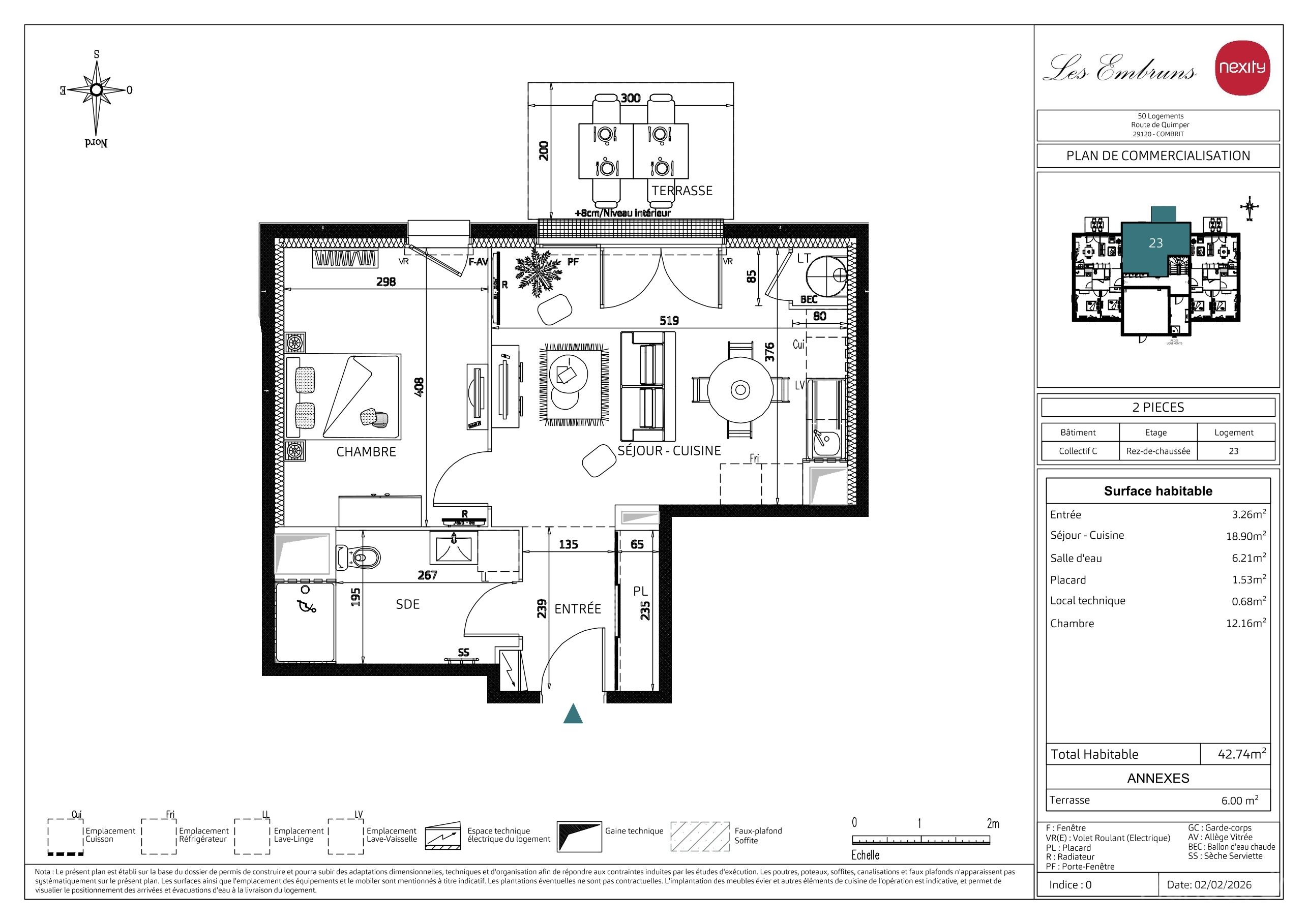 Plan du lot C23