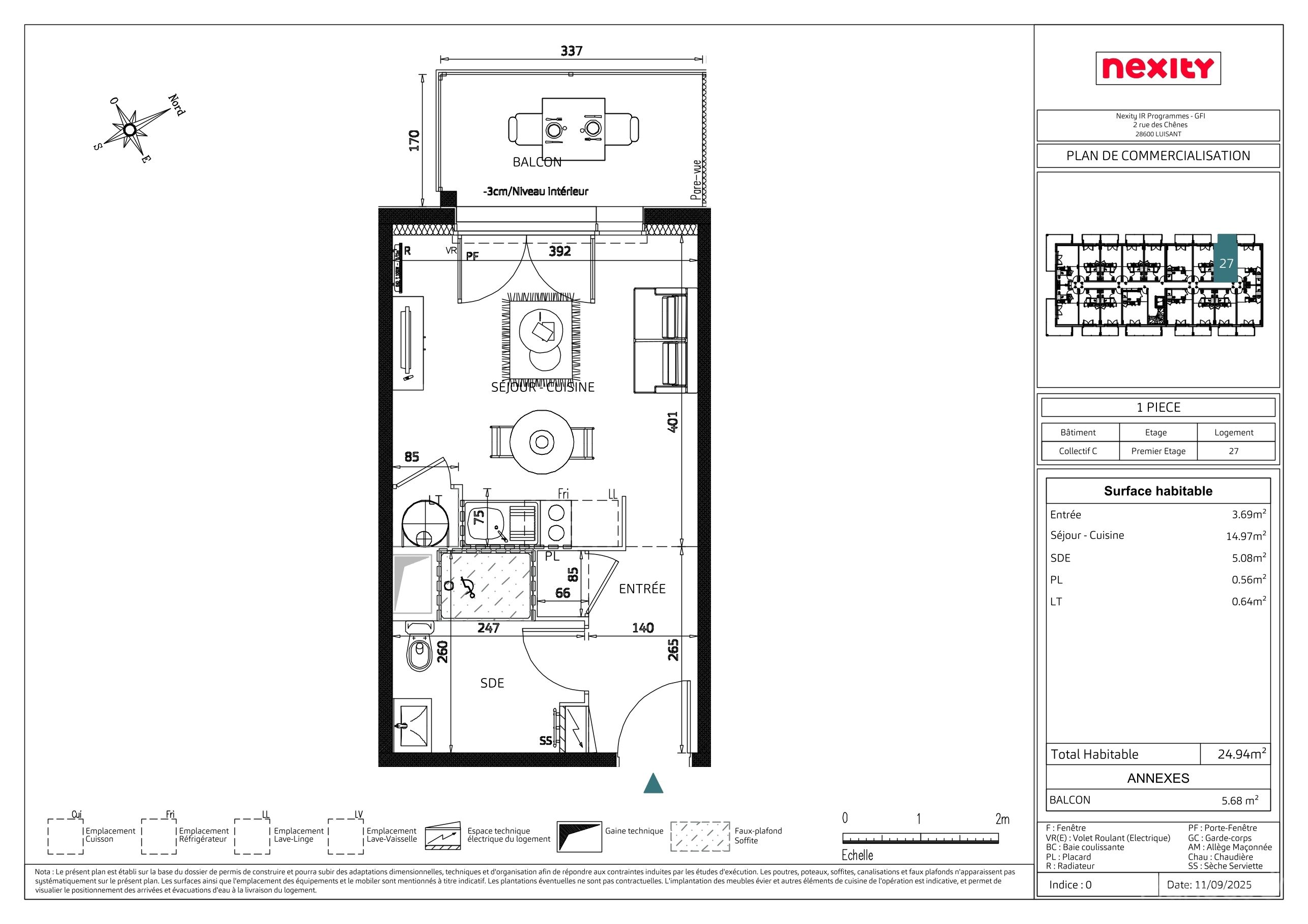 GFI NEXITY - L'APARTÉ - T1