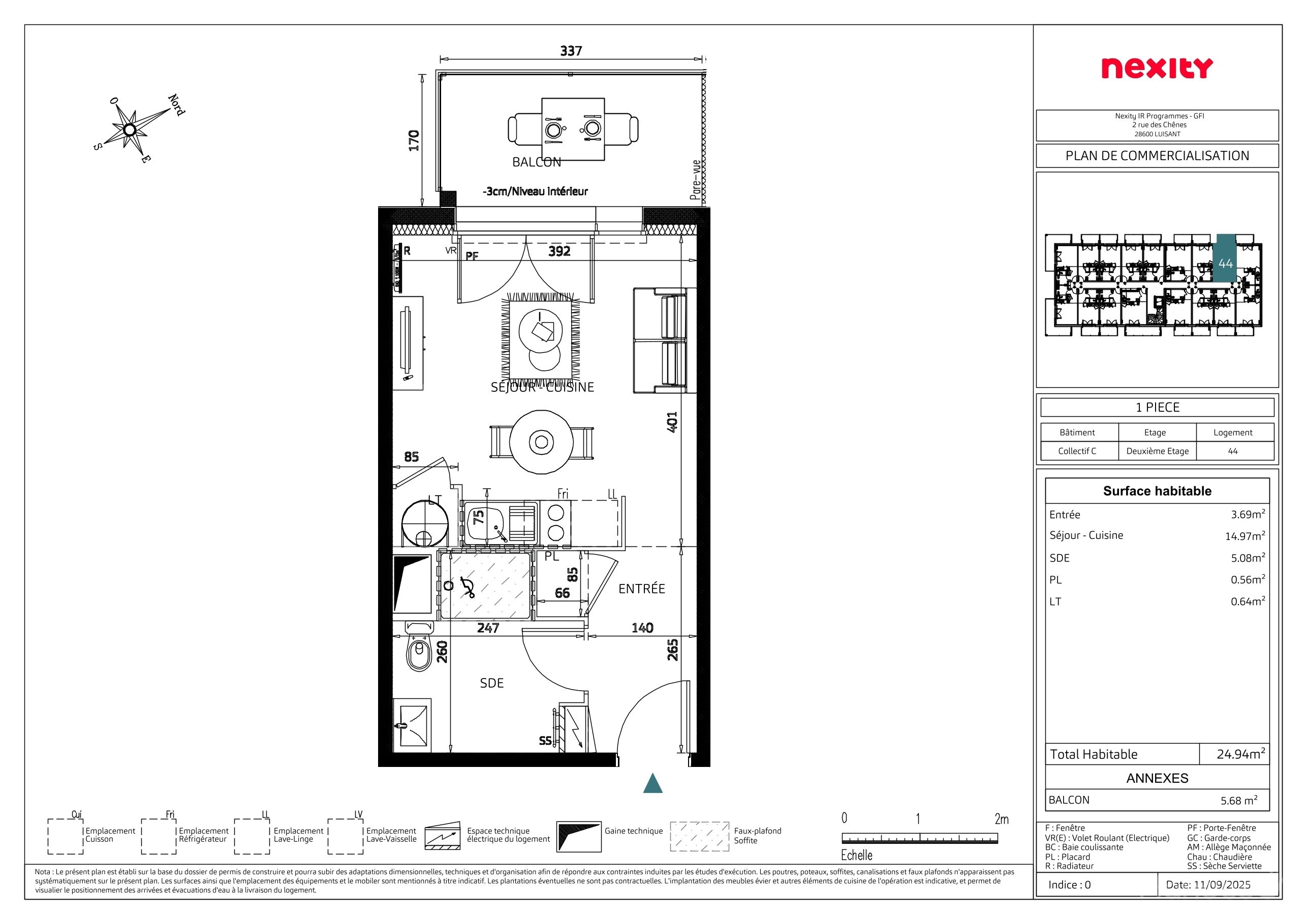 GFI NEXITY - L'APARTÉ - T1
