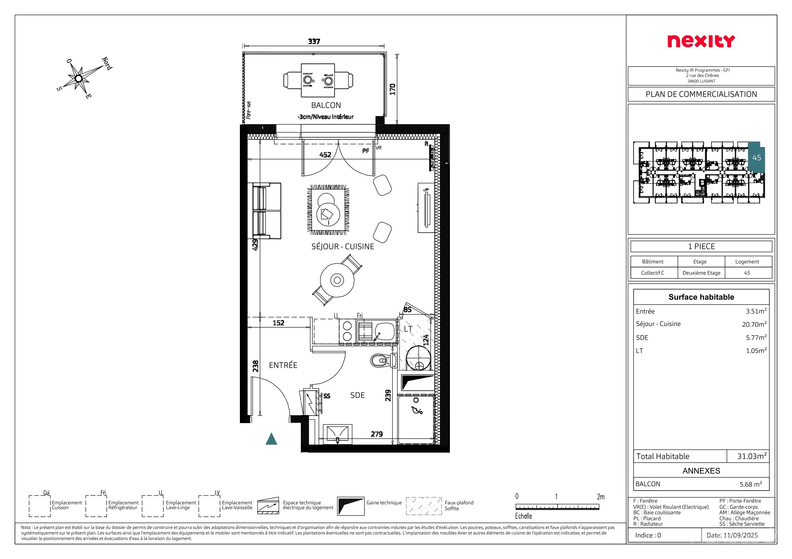 GFI NEXITY - L'APARTÉ - T1