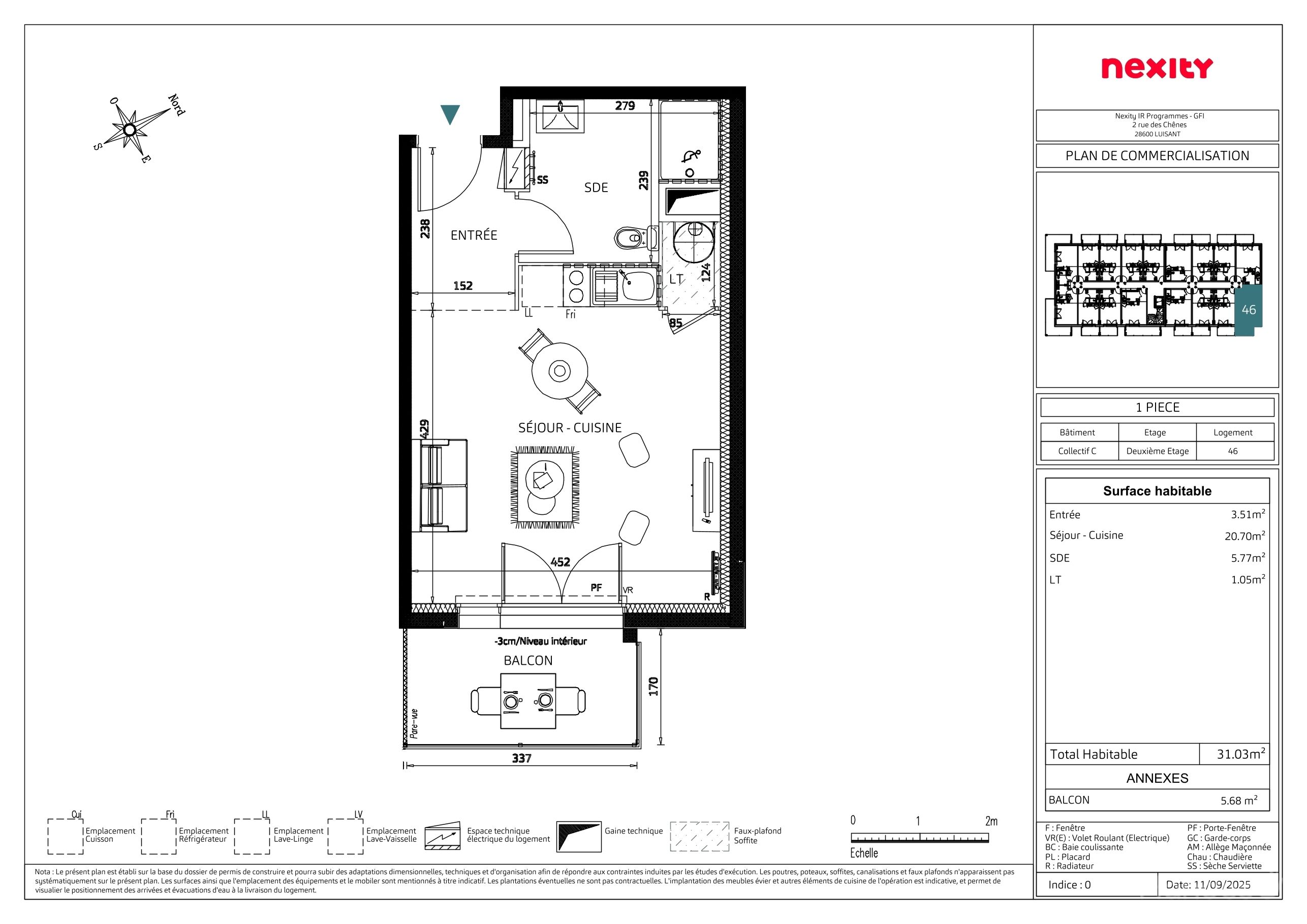 GFI NEXITY - L'APARTÉ - T1