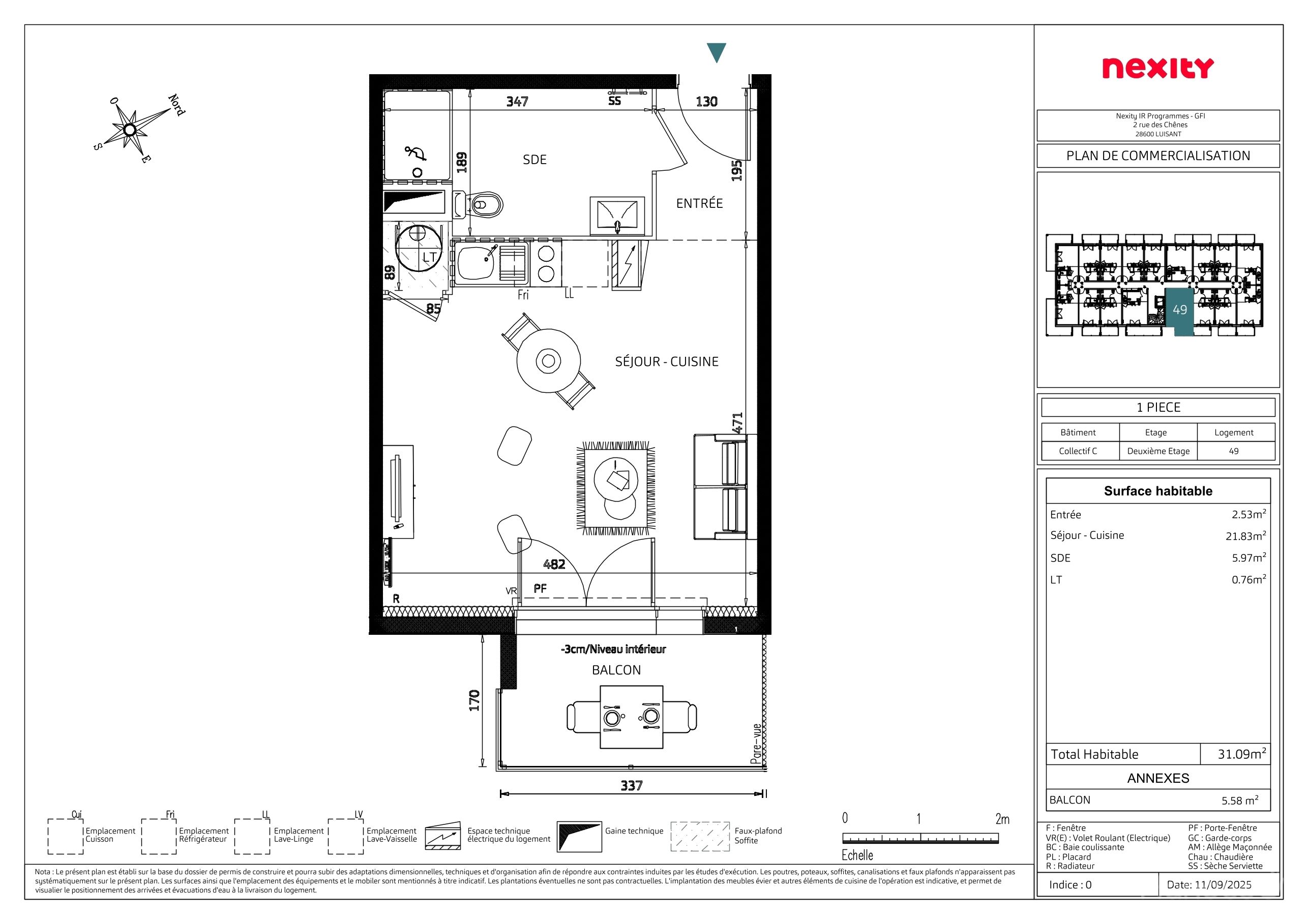GFI NEXITY - L'APARTÉ - T1
