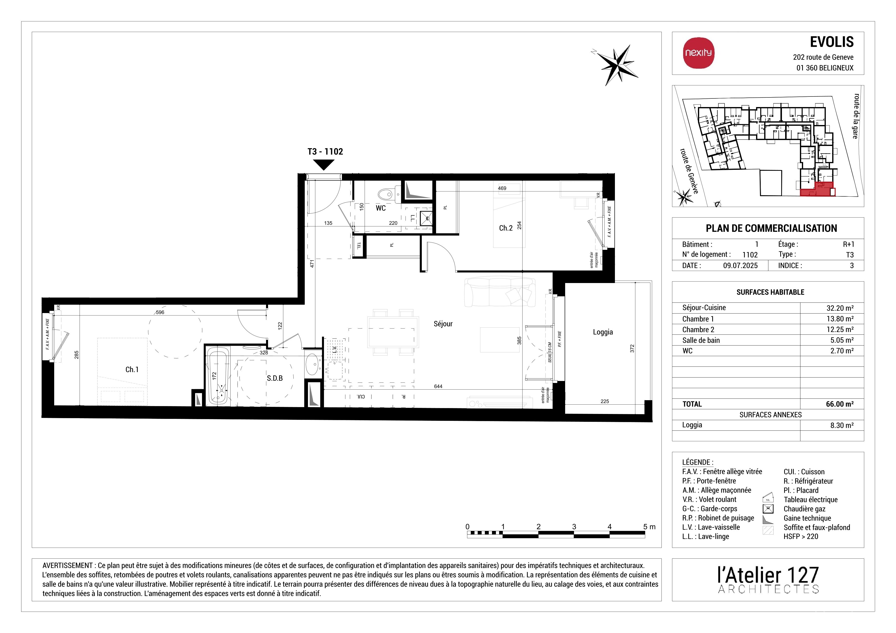 Plan du lot 1102